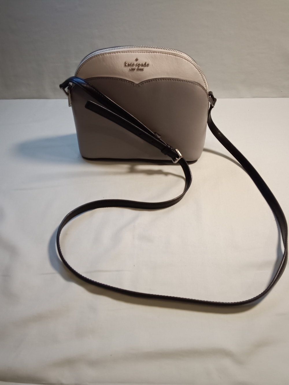 Kate Spade Colorblock Crossbody Bag In White And Gray